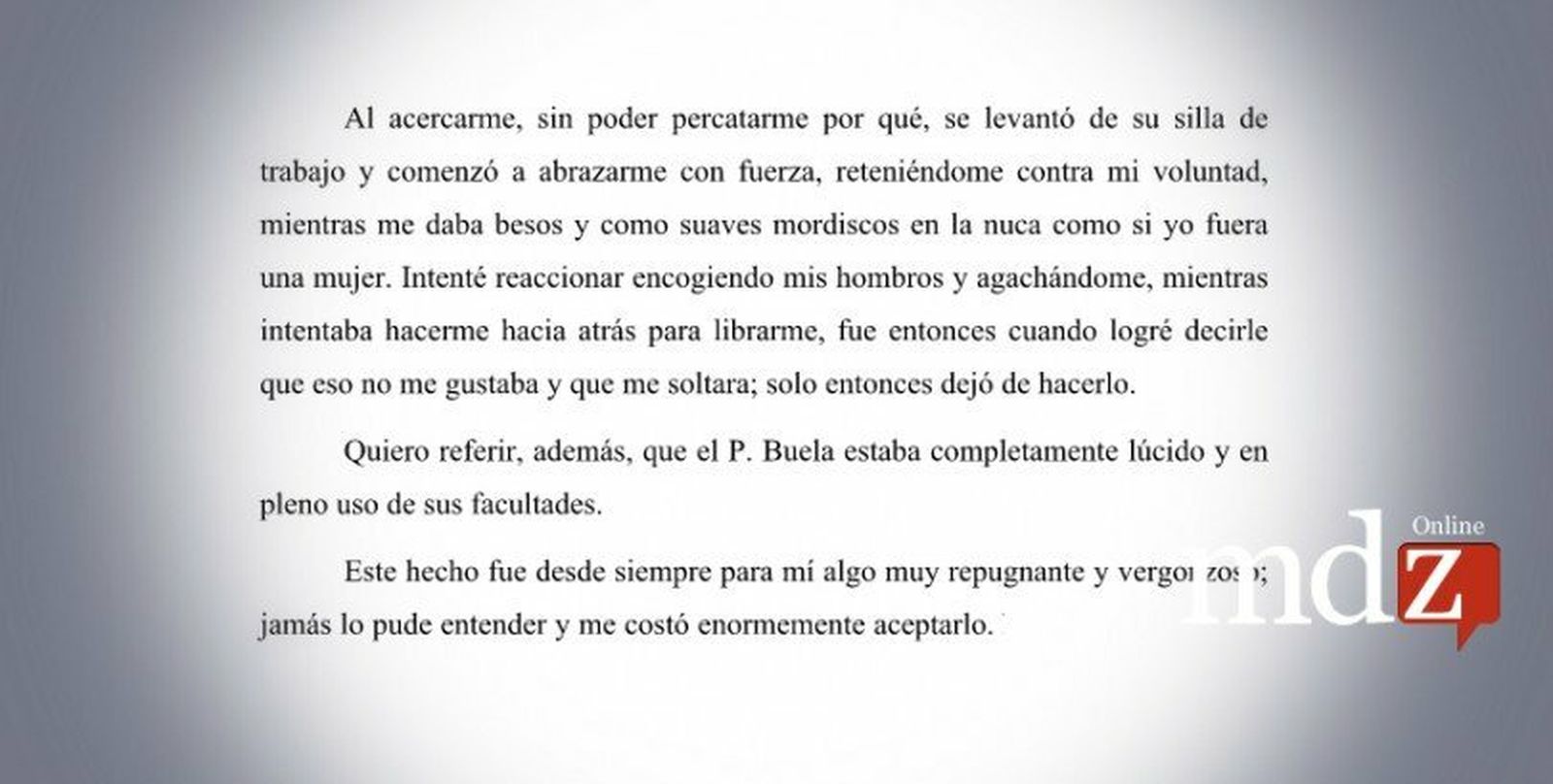 Denuncia canónica contra Buela