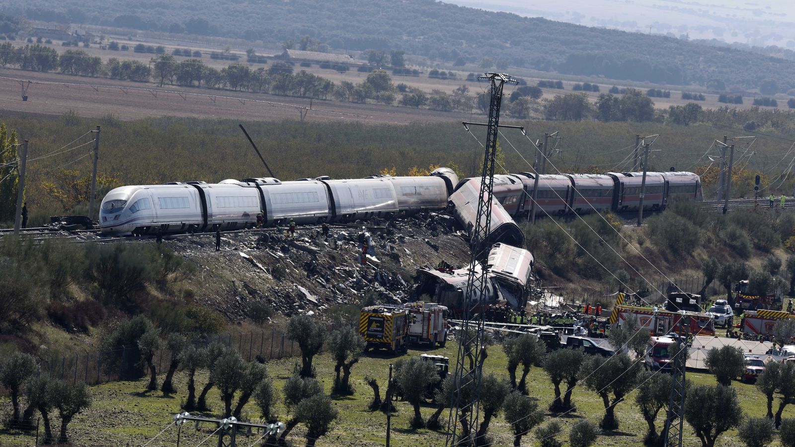 El tren de Urda, destrozado