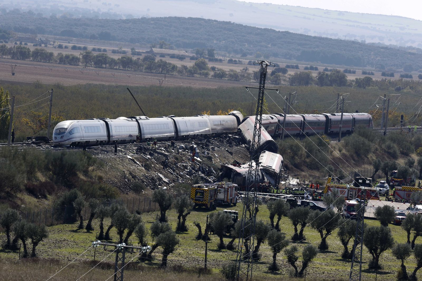 El tren de Urda, destrozado