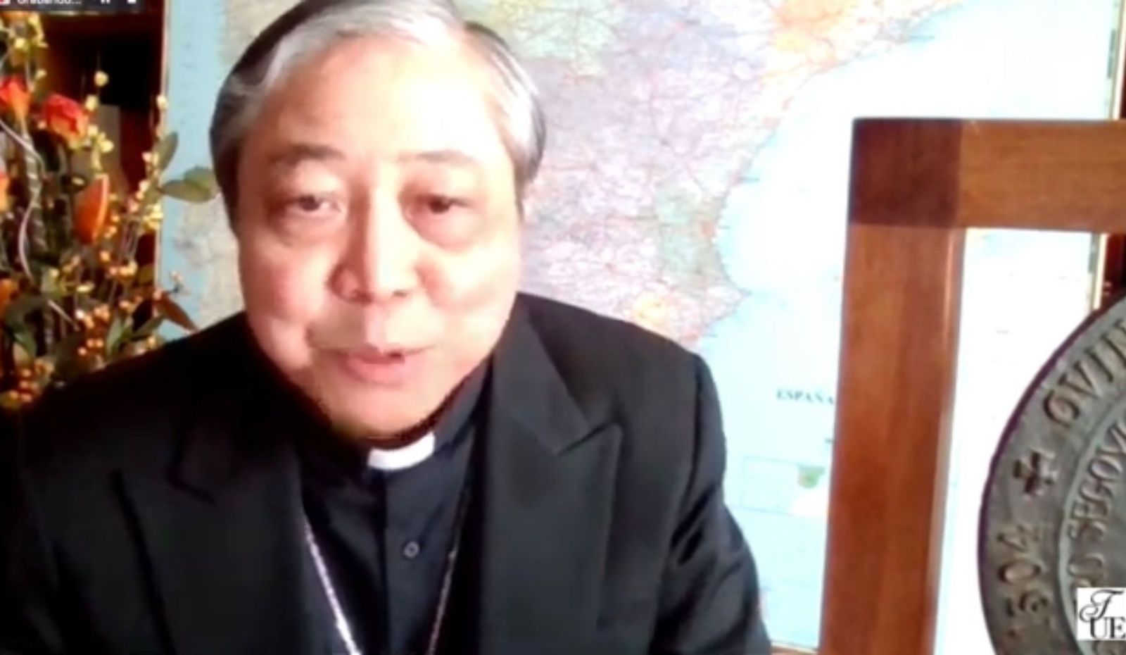 El nuncio, durante su intervención