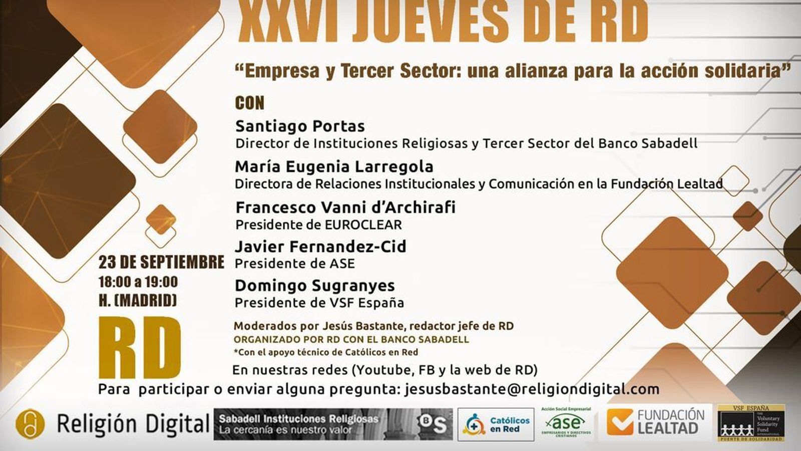 Empresa y Tercer Sector, protagonistas de los XXVI Jueves de RD