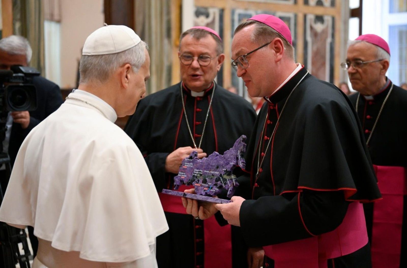 Obispos católicos rusos en la audiencia con el Papa