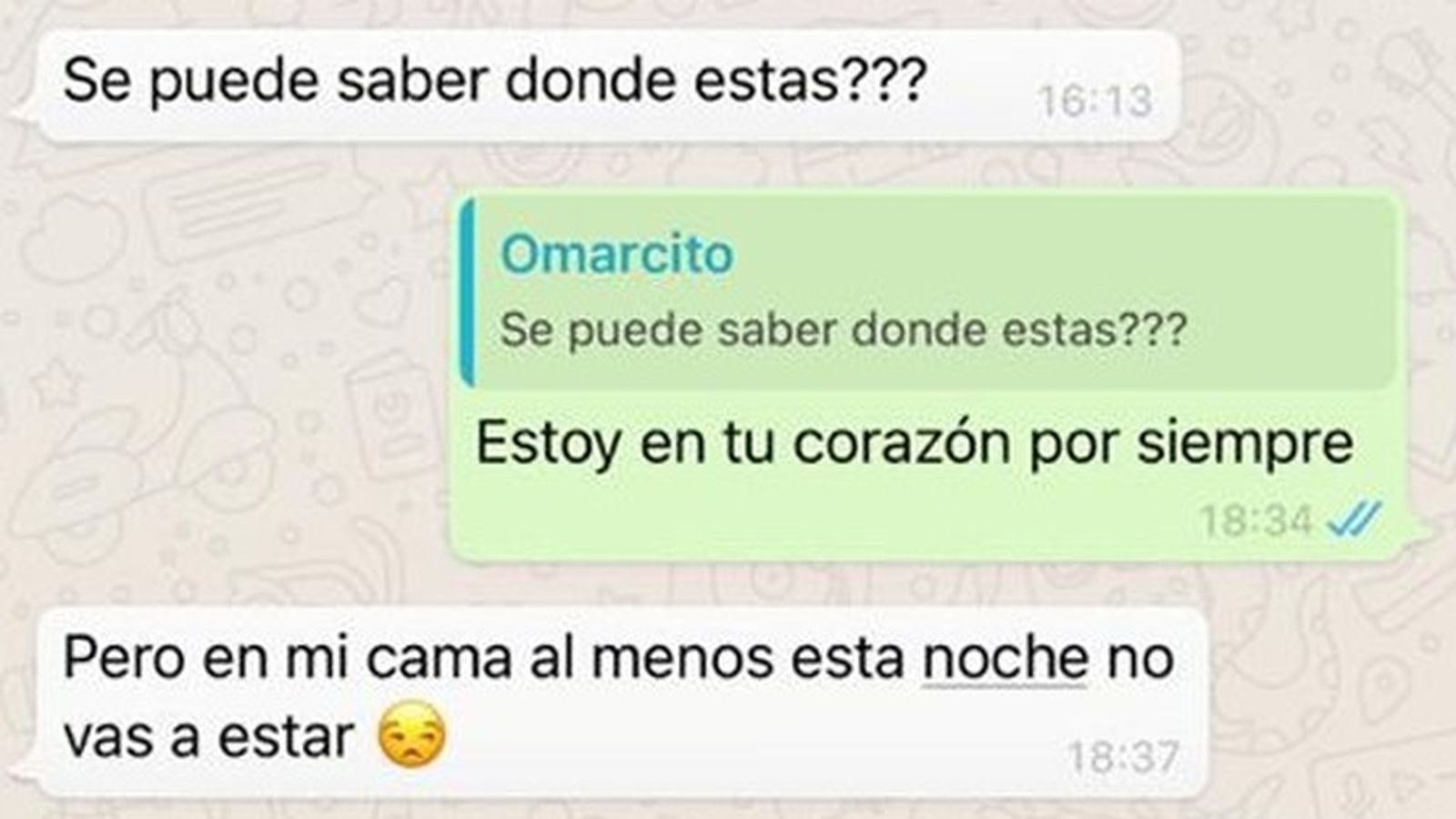 Captura de pantalla de Chat entre Omarcito y Nicolás