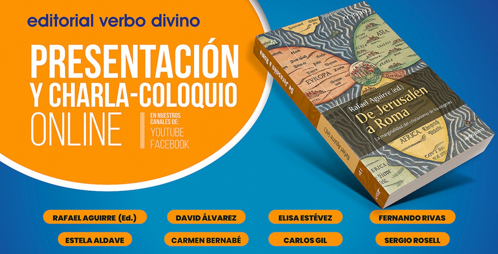 Presentación y charla-coloquio online: De Jerusalén a Roma