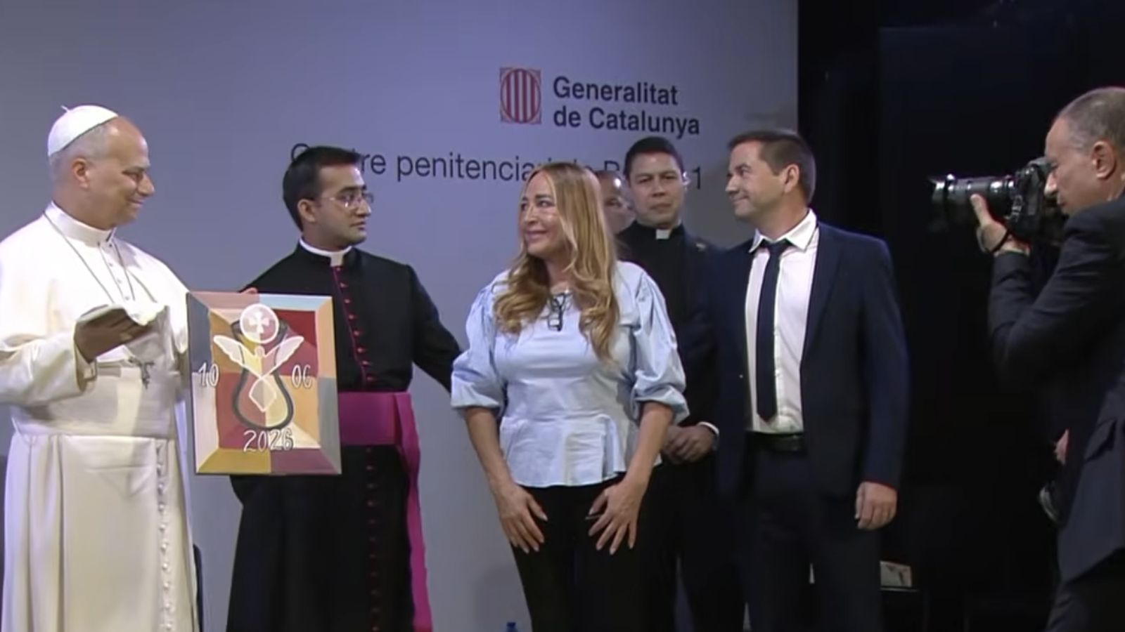 El Papa, con las reclusas de Can Brians