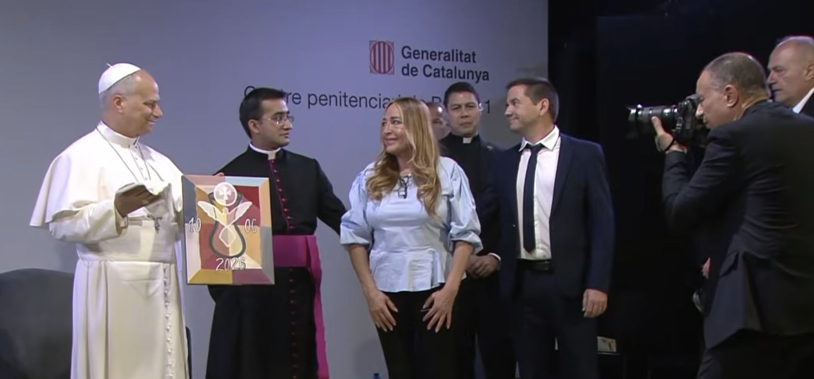 El Papa, con las reclusas de Can Brians