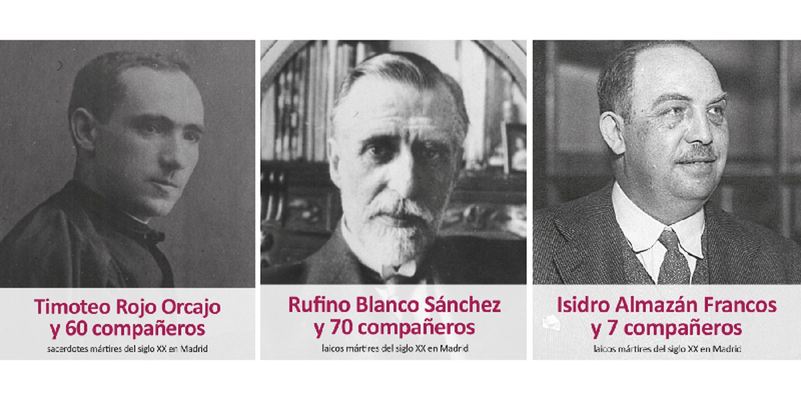 Las tres causas de beatificación