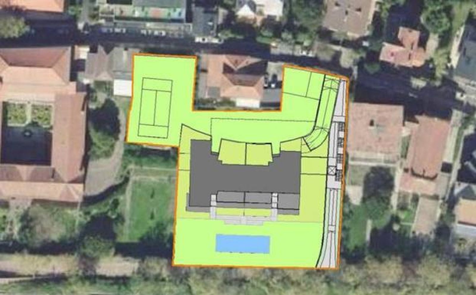 Plano del proyecto de las salesas en San Sebastián