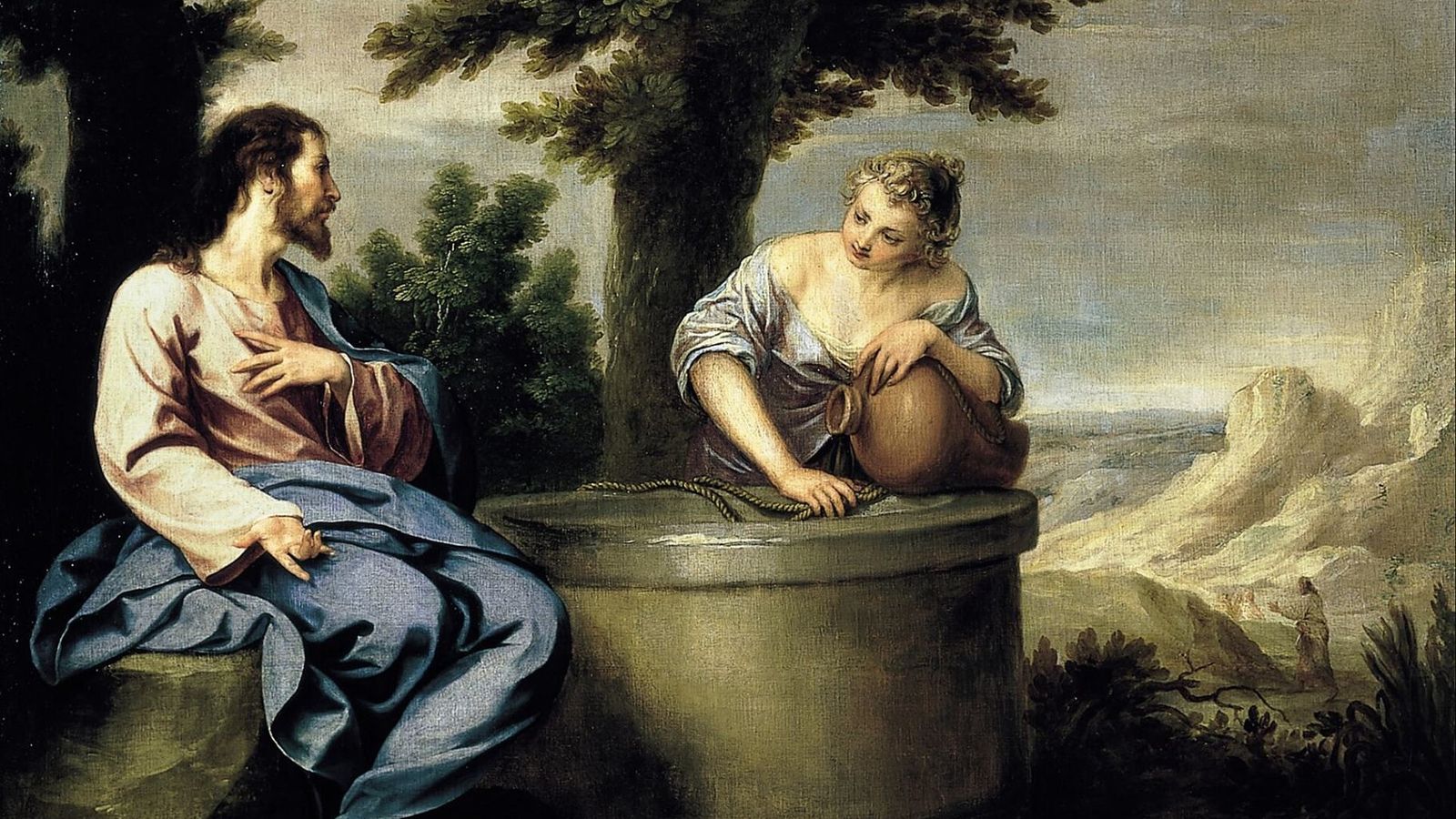 Cristo y la samaritana. Alfonso Cano.