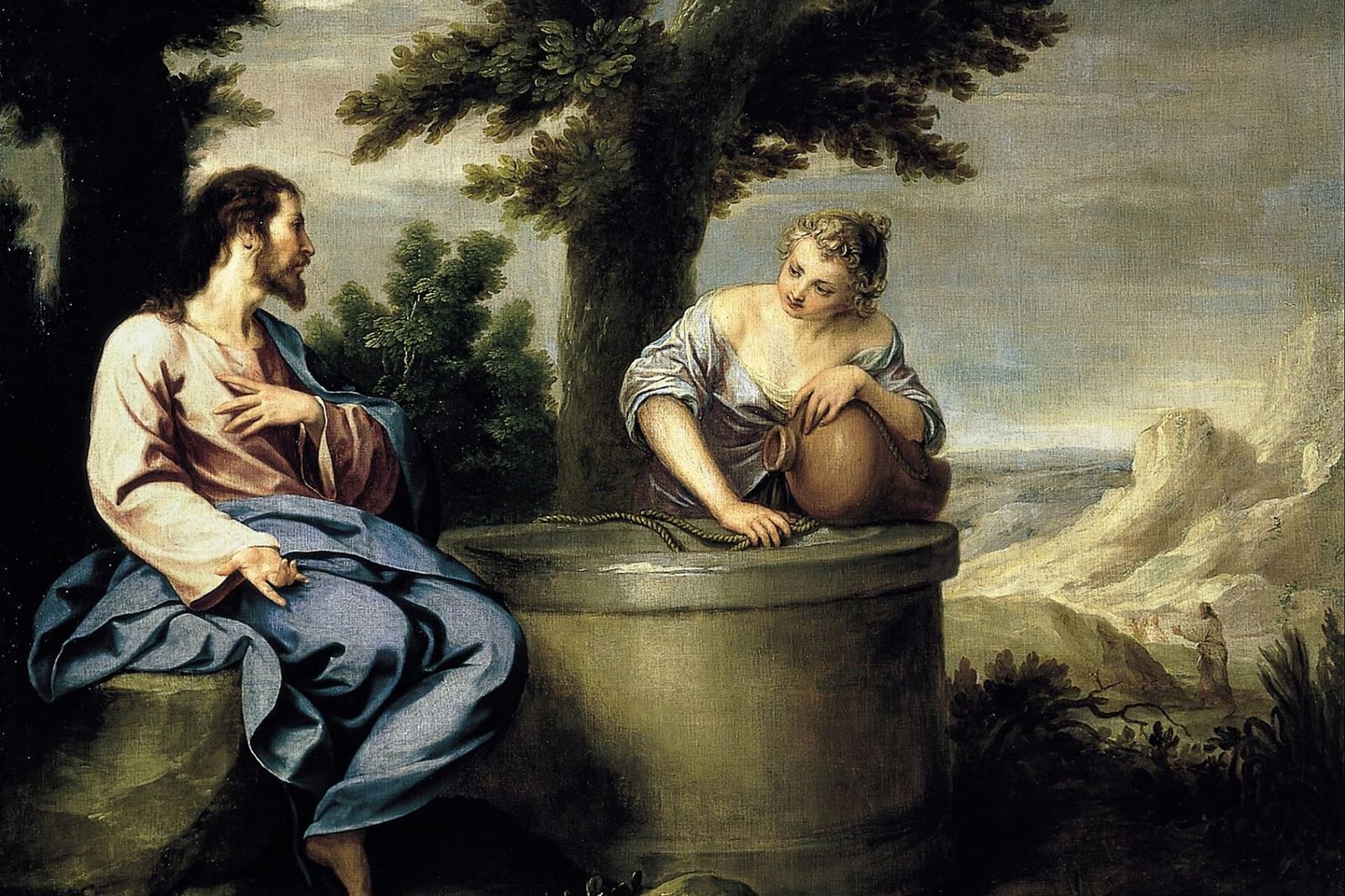 Cristo y la samaritana. Alfonso Cano.