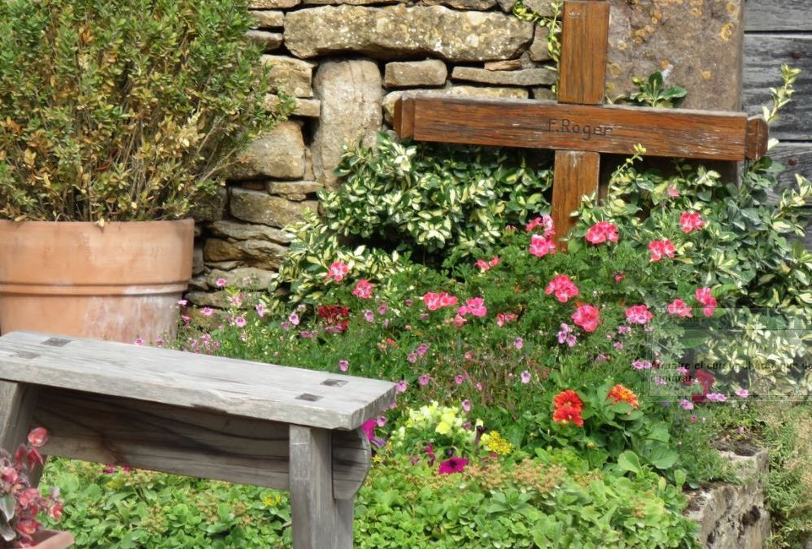 Tumba del hermano Roger. Comunidad Taizé