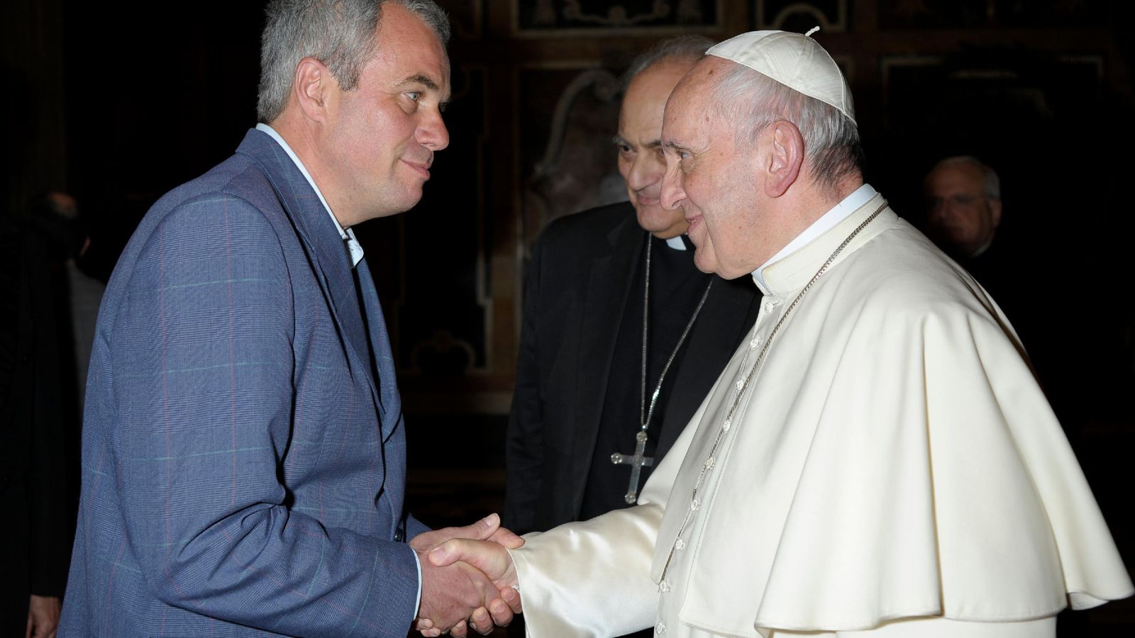 Audiencia del Papa Francisco y Morsolin