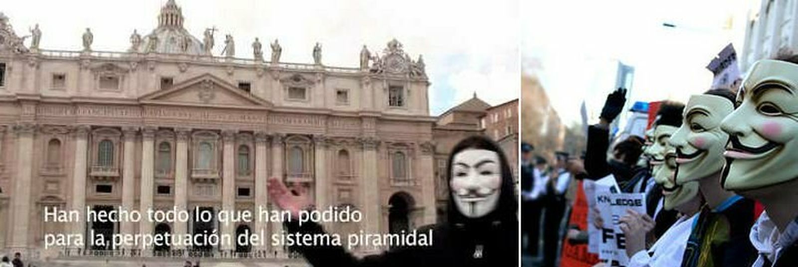 Anonymous bloquea las webs del Vaticano