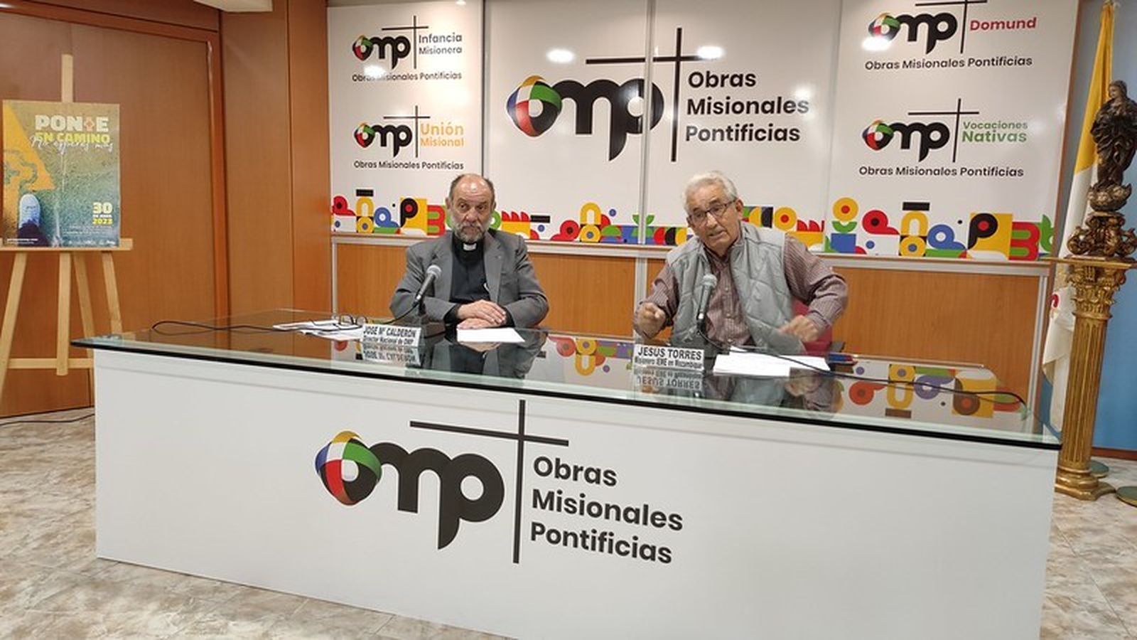 Jesús Torres (izda.) con José María Calderón