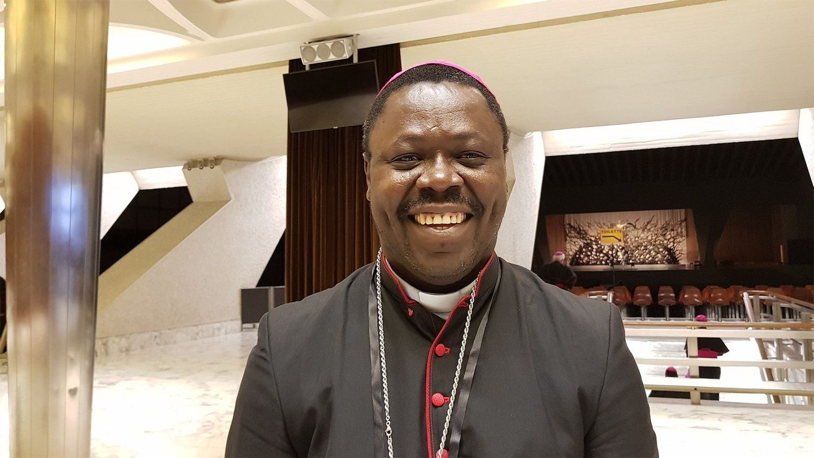 El obispo Nongo Aziagbia, presidente del Episcopado centroafricano