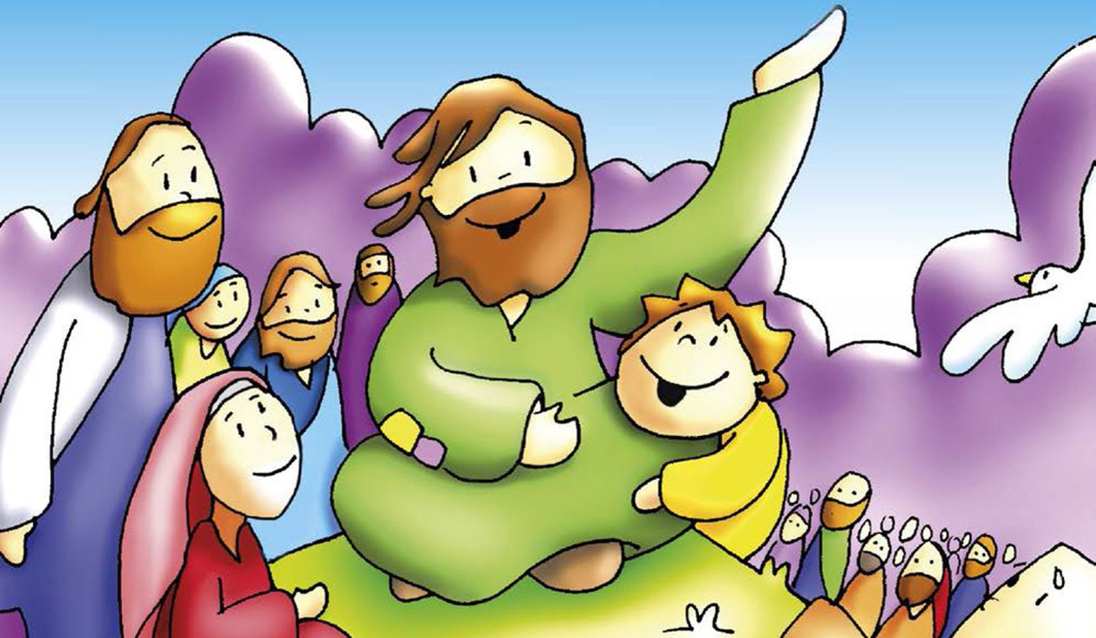 Ilustración de Cuéntame la Biblia. Fano