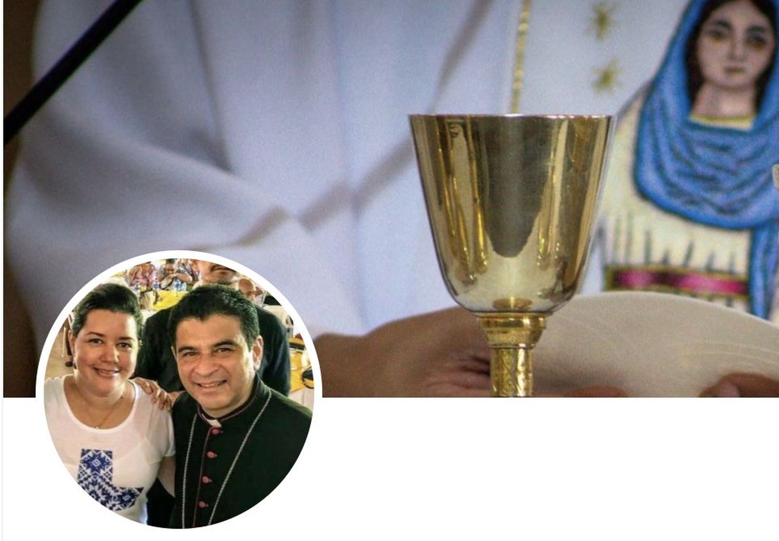 Martha Patricia Molina y monseñor Rolando