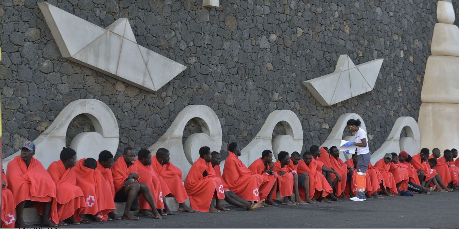 Migrantes llegados a la isla de Hierro