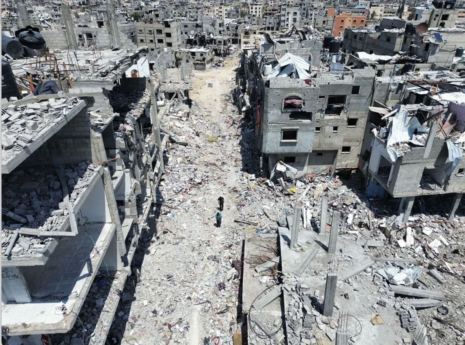 Destrucción general en Jan Yunis, Gaza