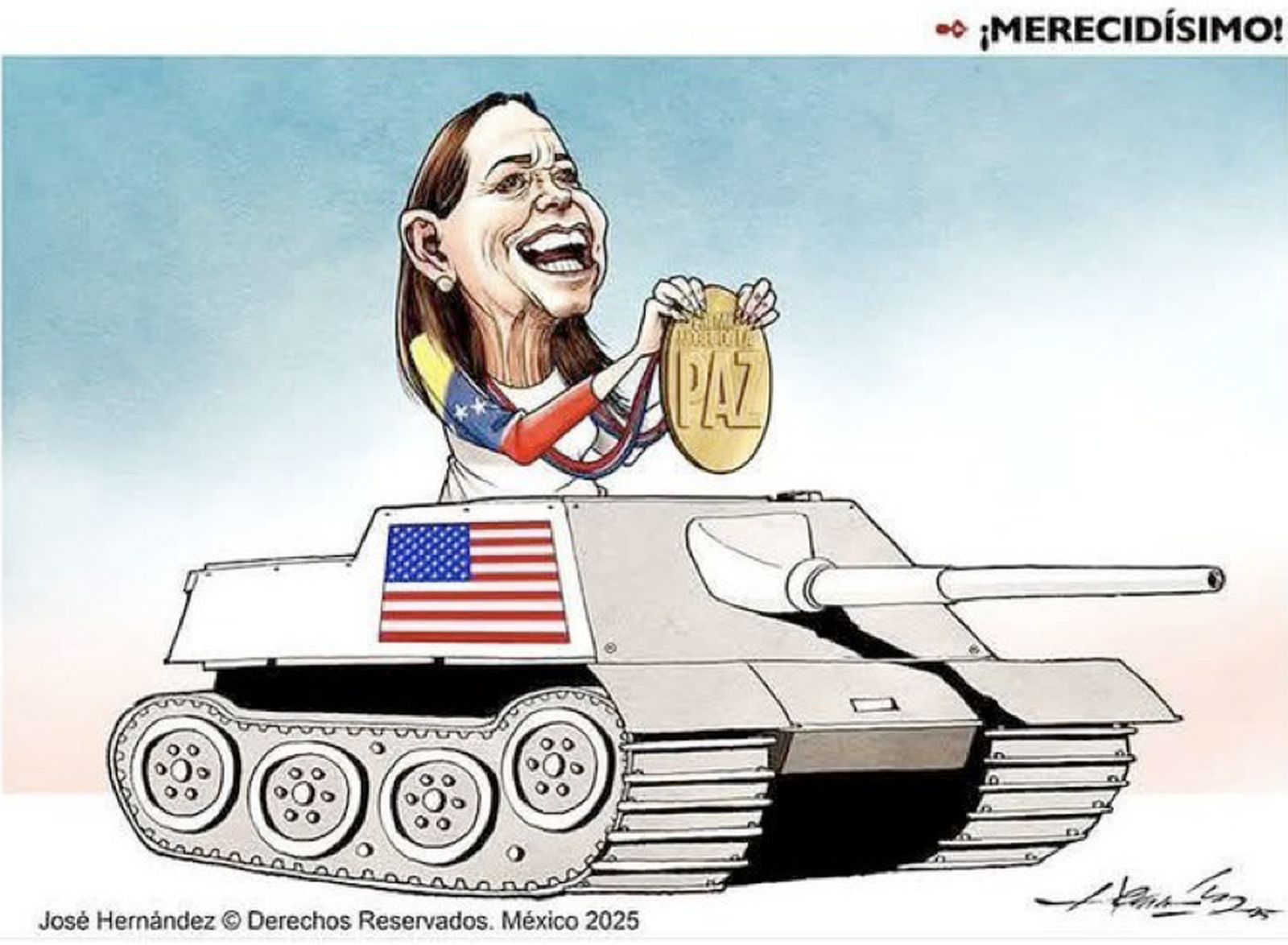 Viñeta María Corina Machado