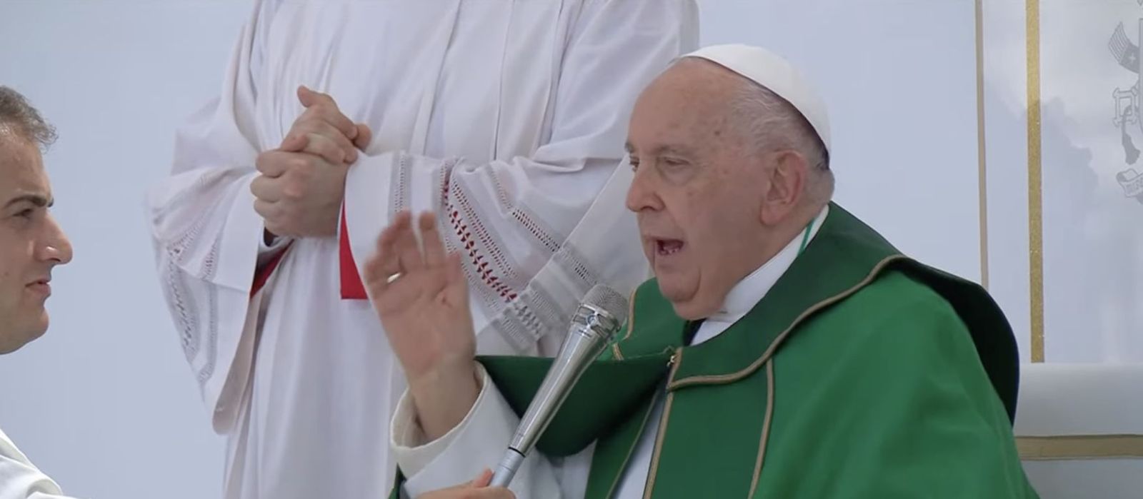 Francisco, en su despedida de Trieste