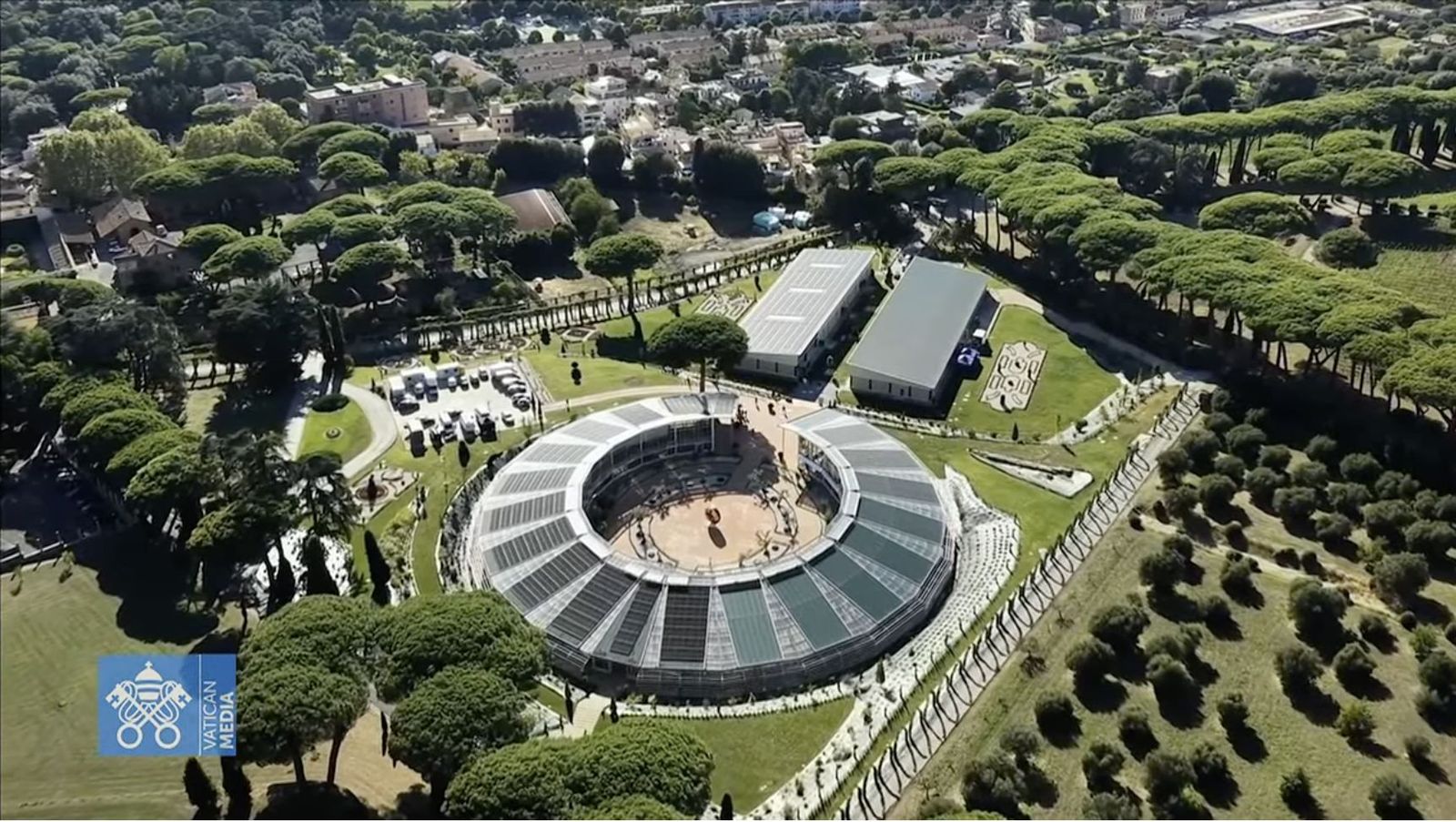 El Centro de Alta Formaciíón, dentro del complejo Borgo Laudato si