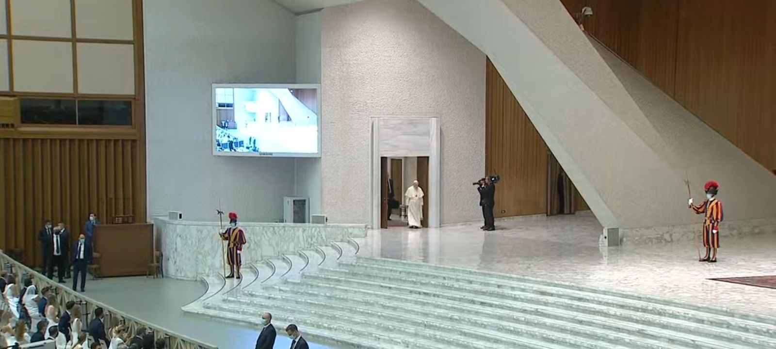 Papa, en la audiencia