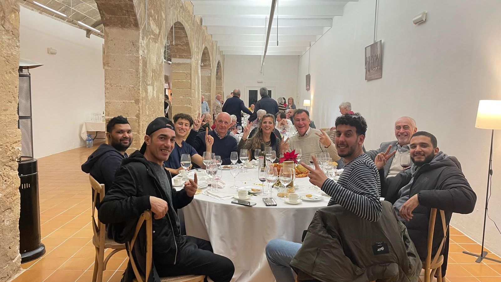 Los invitados a la cena de Nochebuena en el monasterio de las Jerónimas d eMallorca