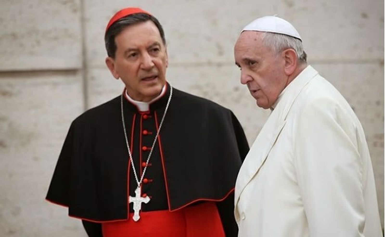 Rubén Salazar, con el Papa Francisco