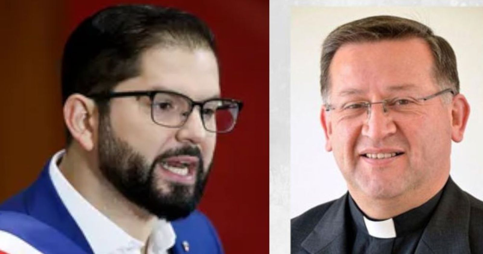 Presidente de Chile Gabriel Boric y Presdiente de los Obispos, René Rebolledo, enfrentados por aborto libre y eutanasia
