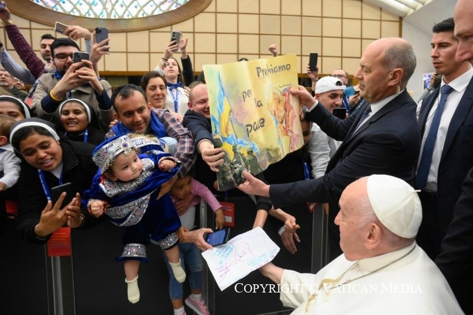 Los refugiados, con el Papa