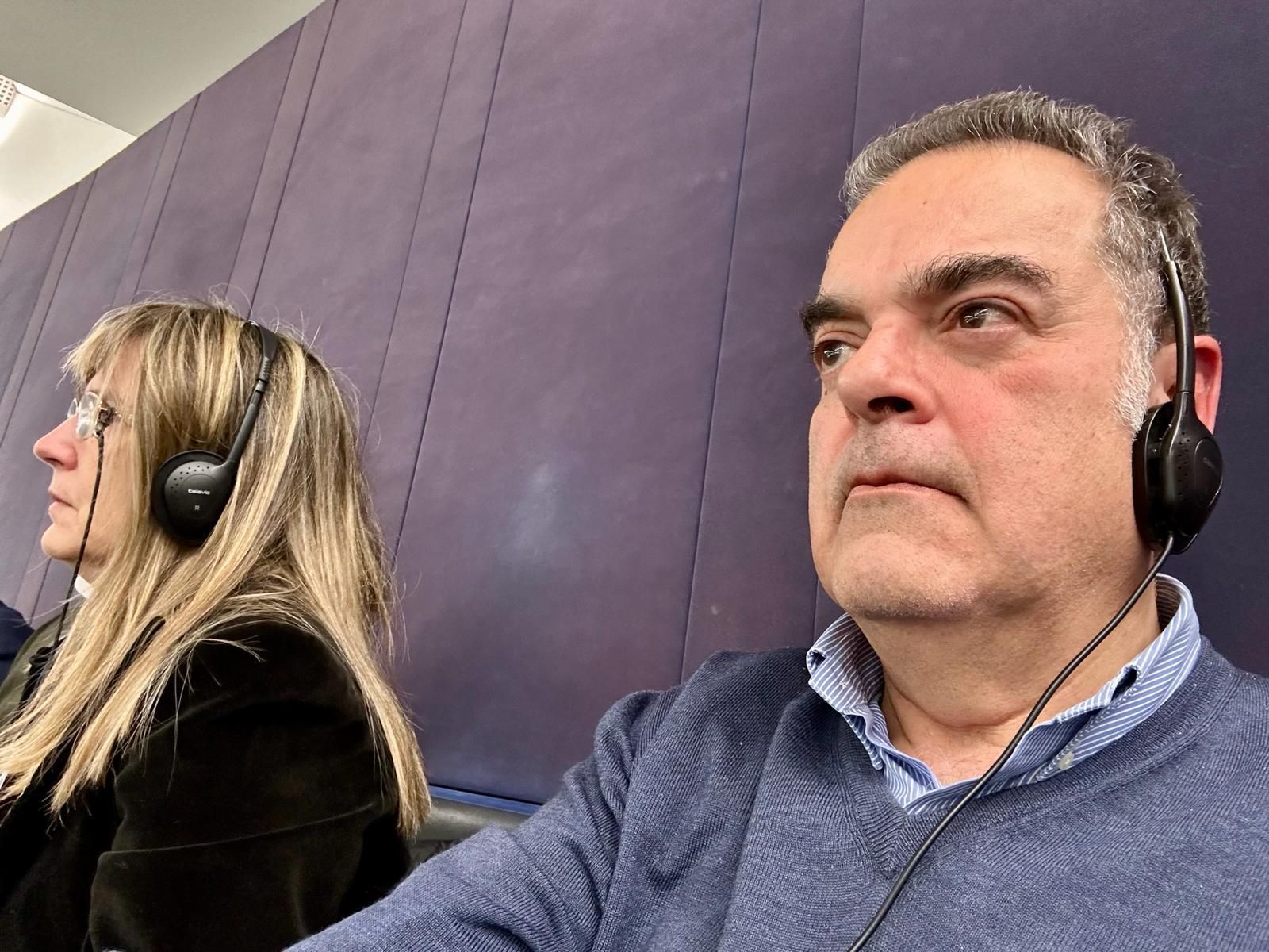 Juan Cuatrecasas y Ana Cuevas, en Estrasburgo