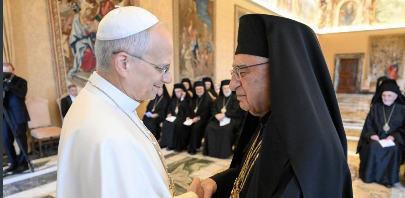 El Papa y el patriarca melquita