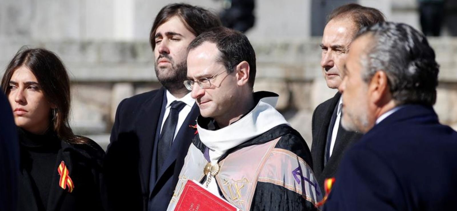 El prior Cantera, con los Franco