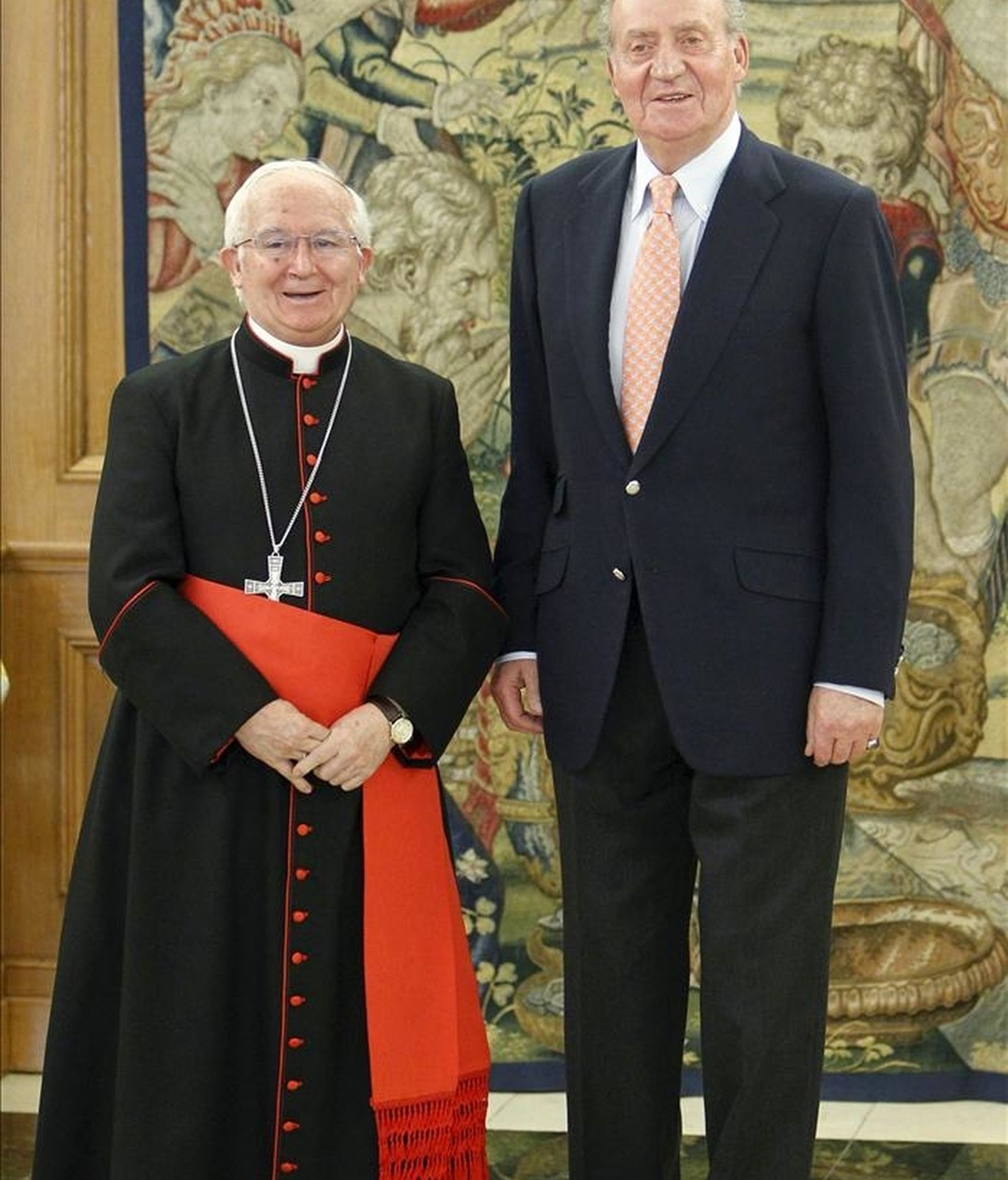 Cardenal Cañizares con el rey emérito