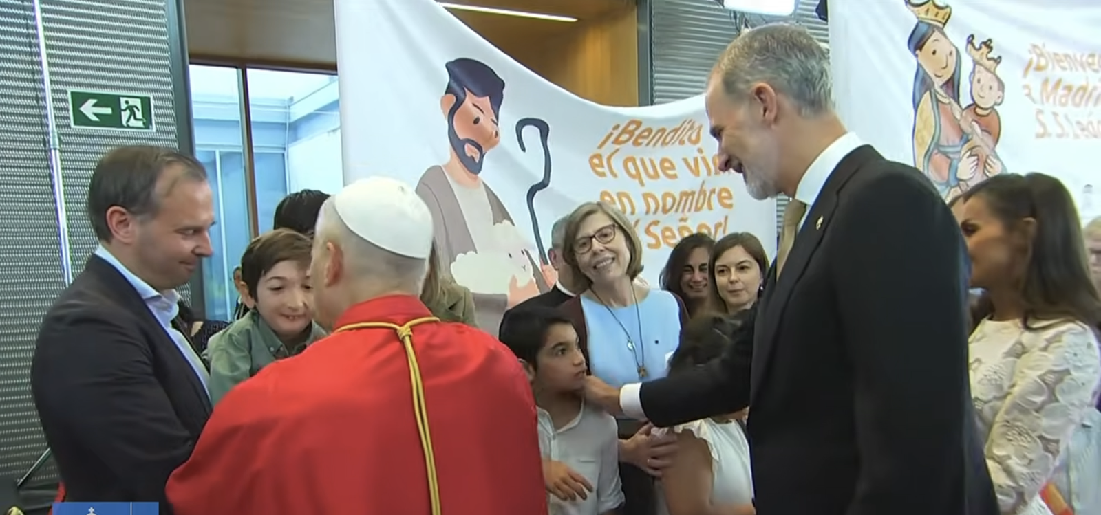 El Papa y los Reyes, con los niños