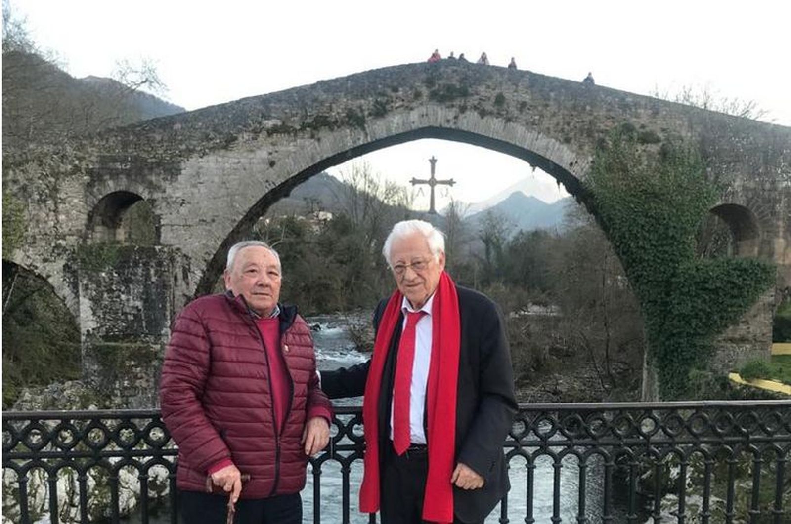 Ángel Silva y Ángel García, en Ribadesella