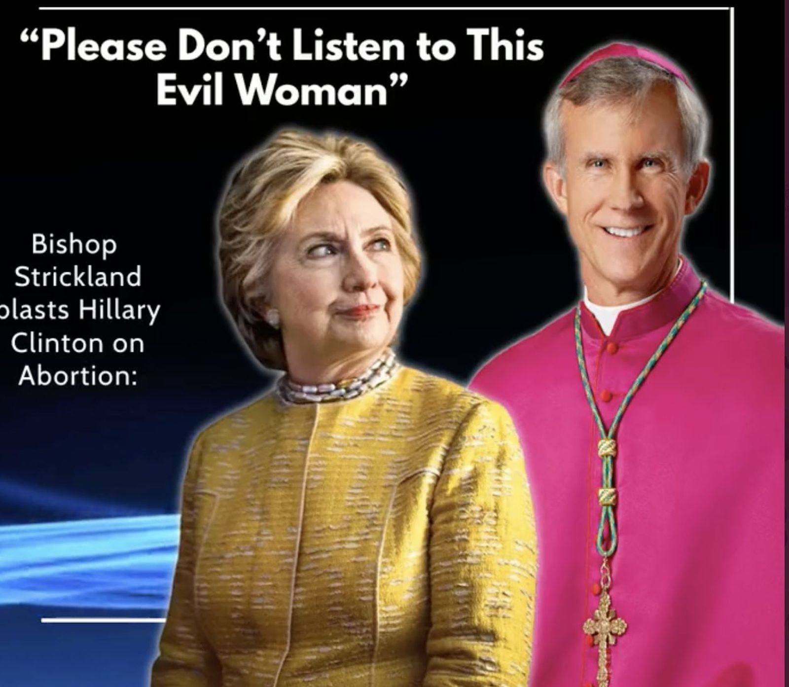 Una imagen contra Hillary Clinton subida por Pavone en su Twitter