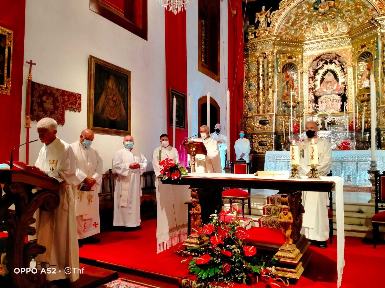 Misa en el santuario de La Palma