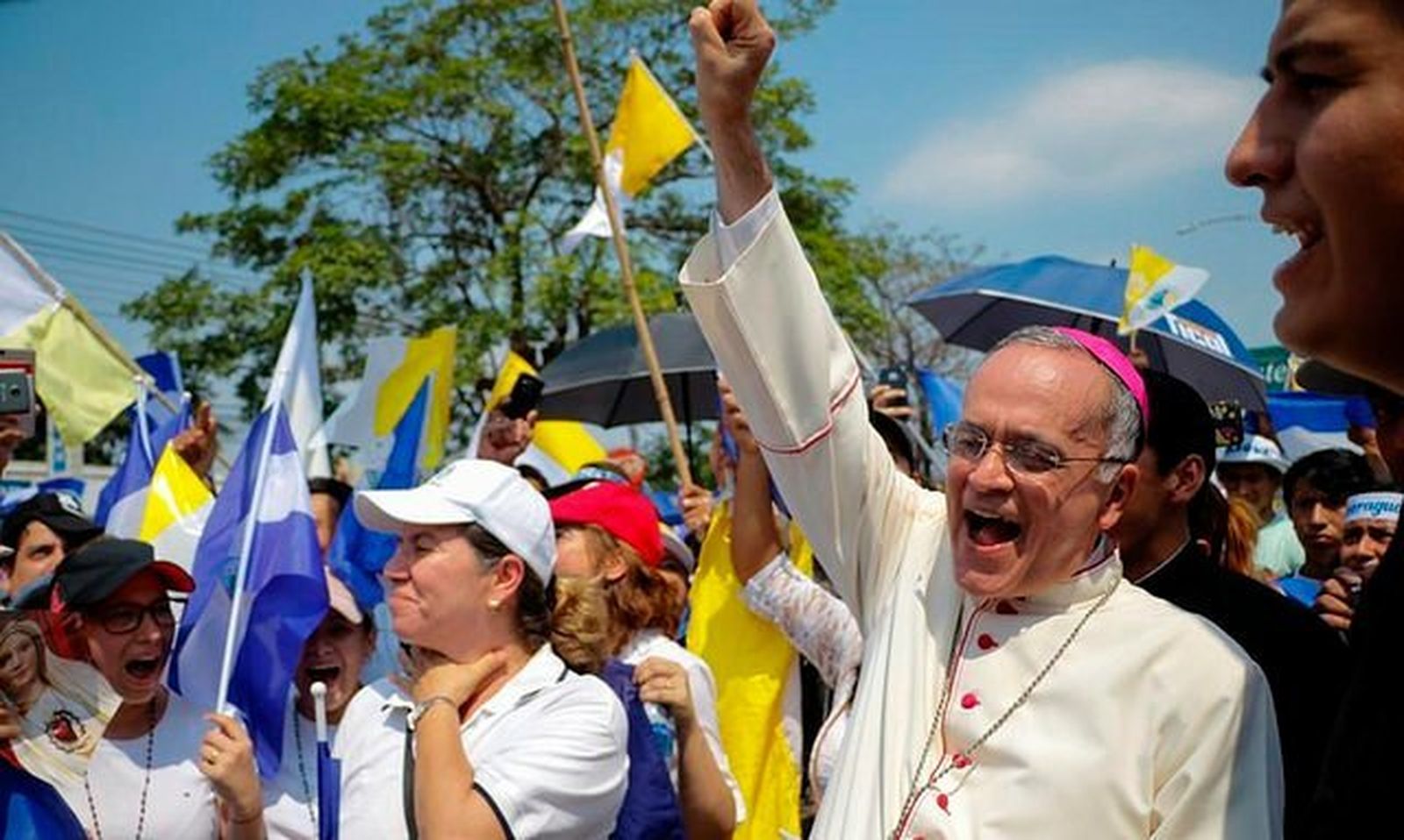 El obispo nicaragüense Silvio José Báez