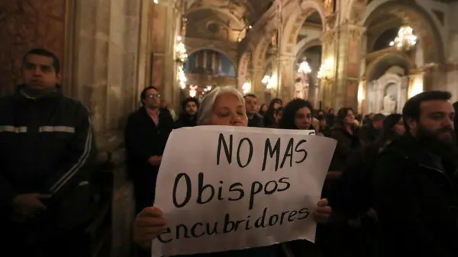 Protesta en Iglesia