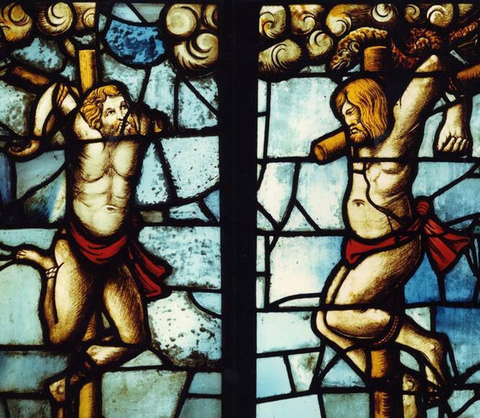 Los ladrones crucificados con Cristo