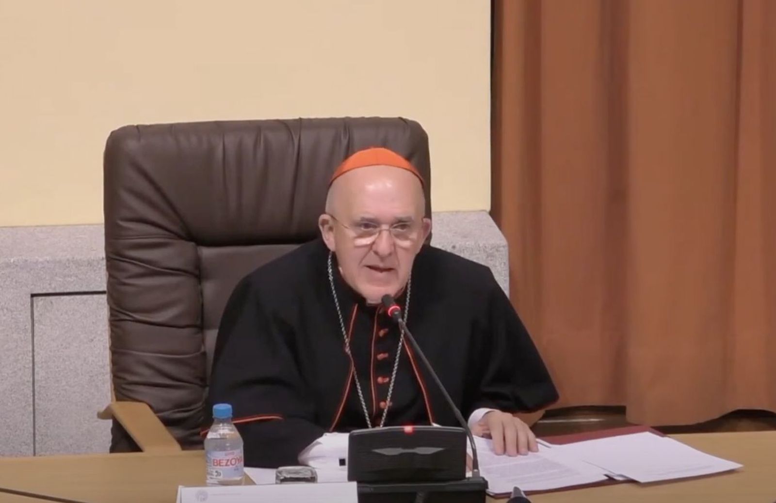 Osoro, en una inauguración de curso en San Dámaso