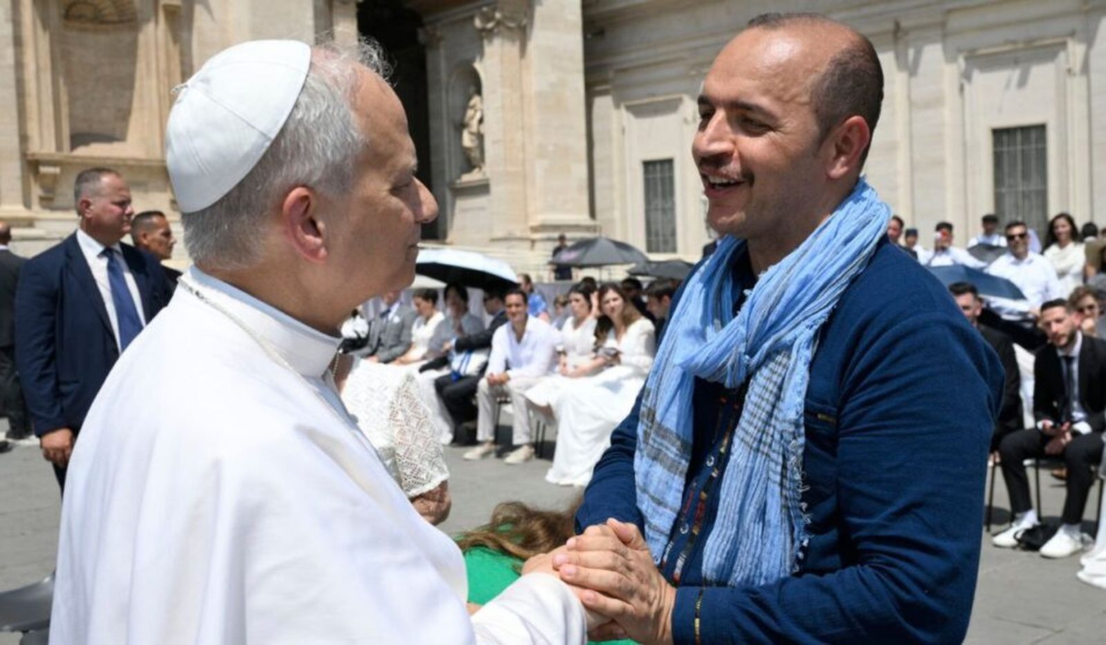 León XIV y Marcelo Lamas