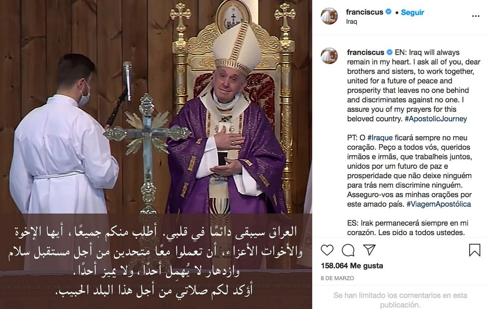 Instagram de Francisco