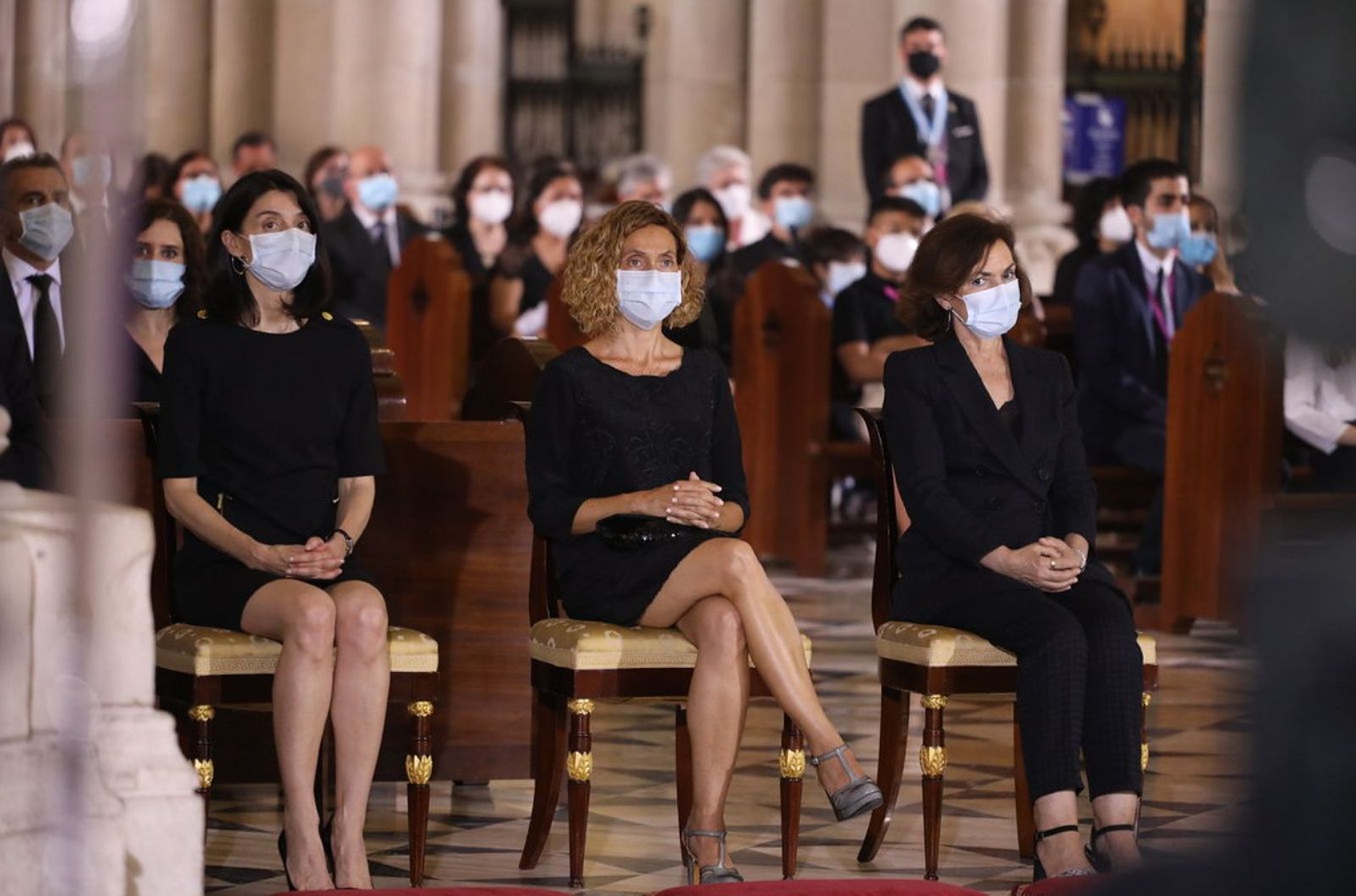 Representantes del Gobierno. Funeral víctimas del Covid-19