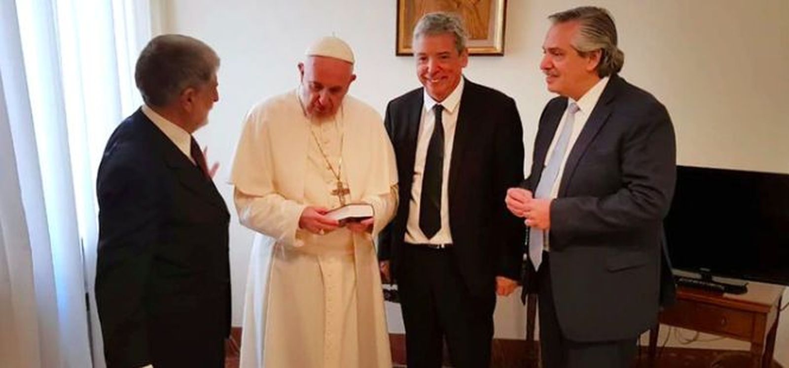 Alberto Fernández, con el Papa Francisco