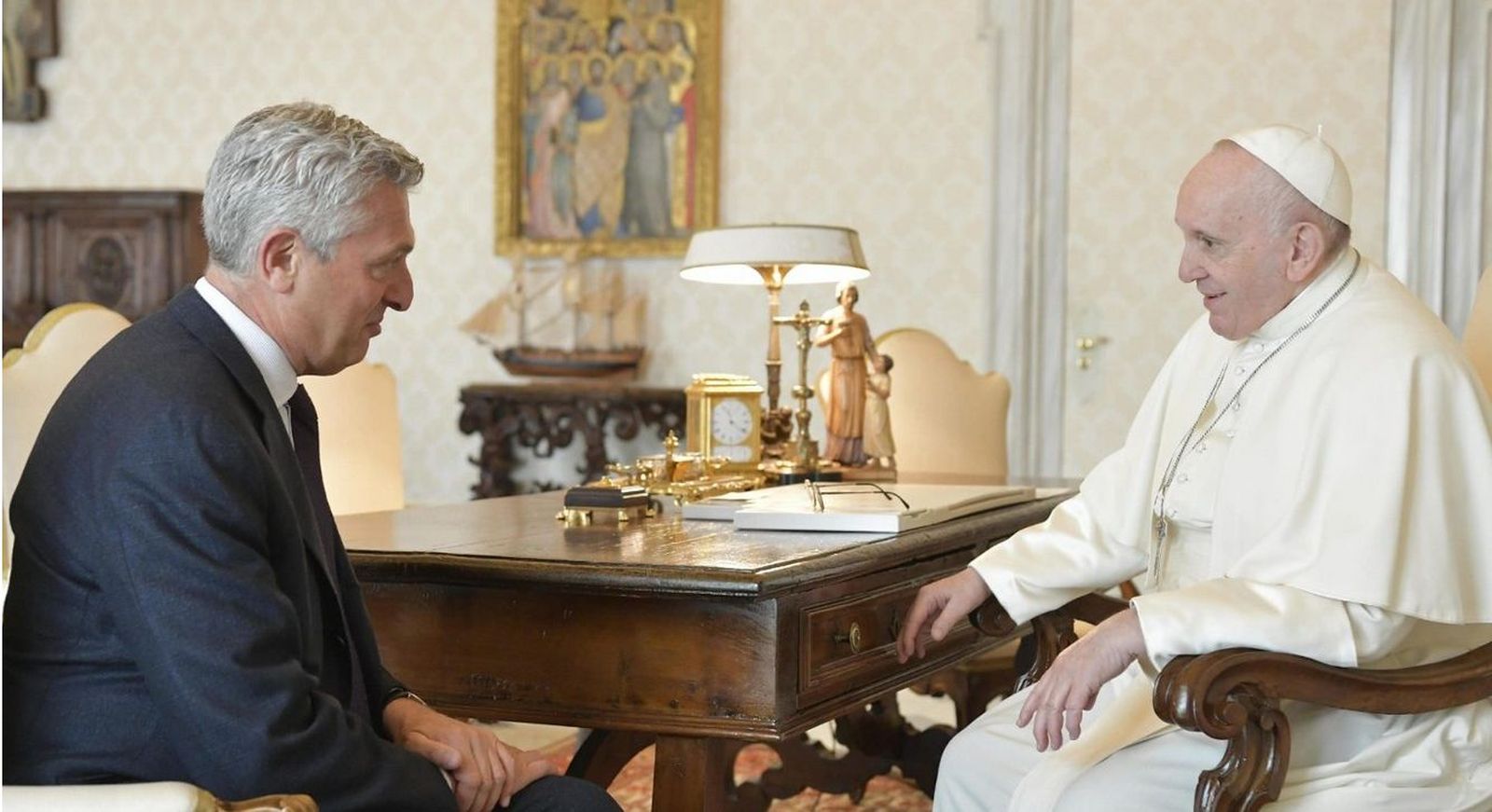 Filippo Grandi y Francisco