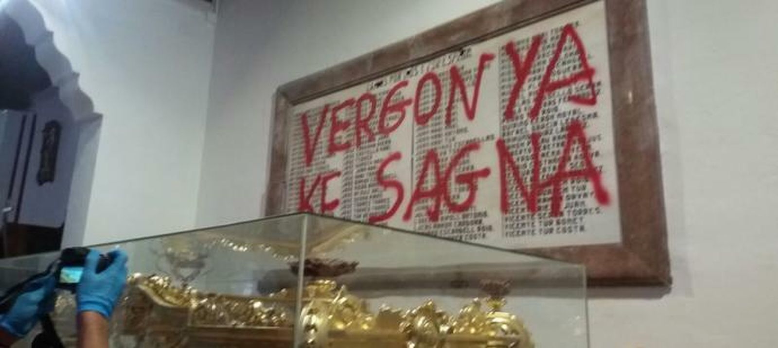 Pintada en la catedral de Ibiza