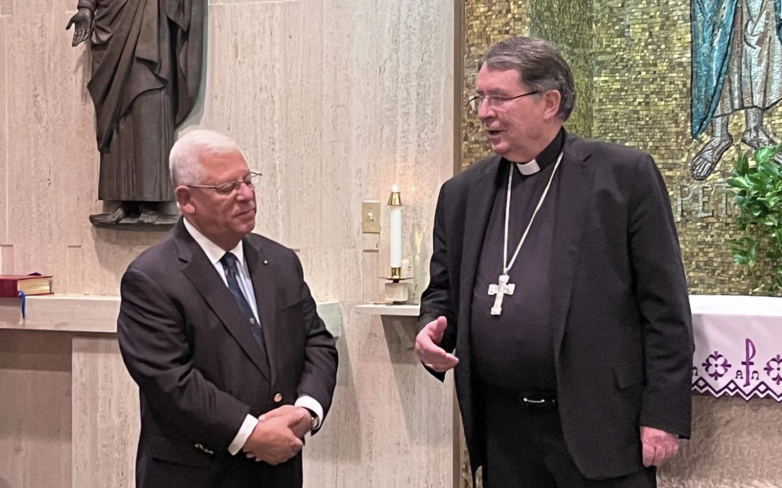 Cardenal Pierre y Mario Paredes